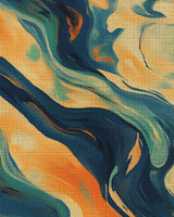 Vibrant Swirls Abstract Rug | Nature - Inspired Rug by districtoasis