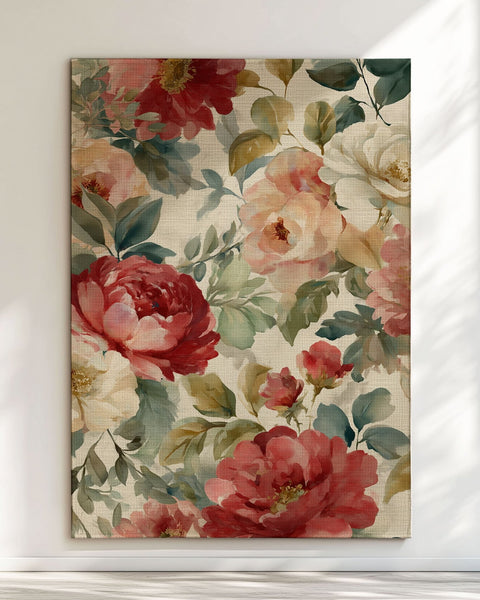 Watercolor Bloom Trail Rug – Dutch Garden - Inspired | Nature - Inspired Rug by districtoasis