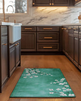 Whispering Sakura Trail Rug | Nature - Inspired Rug by districtoasis