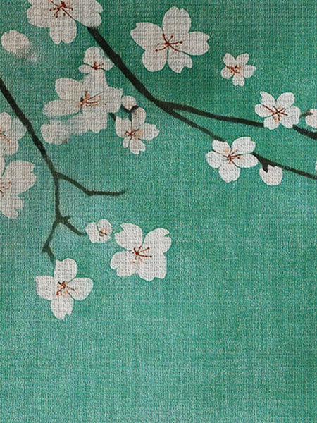 Whispering Sakura Trail Rug | Nature - Inspired Rug by districtoasis