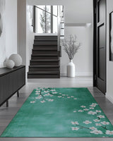 Whispering Sakura Trail Rug | Nature - Inspired Rug by districtoasis