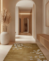 Whispering Sakura Trail Rug | Nature - Inspired Rug by districtoasis