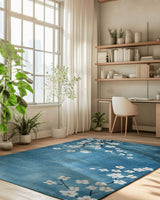 Whispering Sakura Trail Rug | Nature - Inspired Rug by districtoasis