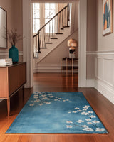 Whispering Sakura Trail Rug | Nature - Inspired Rug by districtoasis