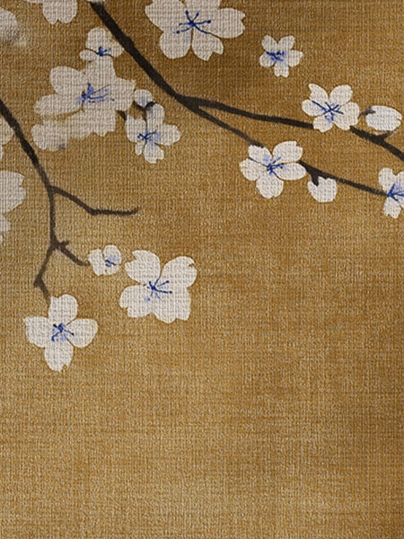 Whispering Sakura Trail Rug | Nature - Inspired Rug by districtoasis