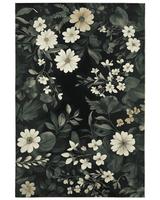Wild Botanical Elegance Rug – Elegant, Nature - Inspired & Soft | Nature - Inspired Rug by districtoasis