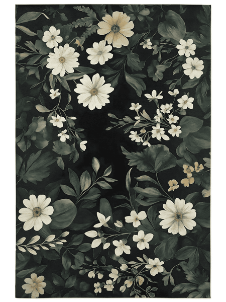 Wild Botanical Elegance Rug – Elegant, Nature - Inspired & Soft | Nature - Inspired Rug by districtoasis