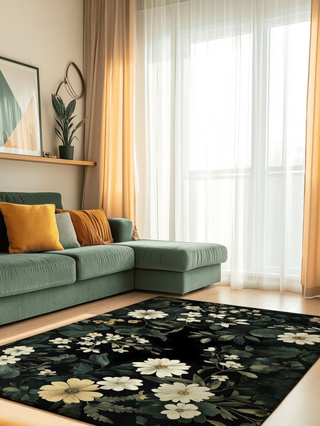 Wild Botanical Elegance Rug – Elegant, Nature - Inspired & Soft | Nature - Inspired Rug by districtoasis