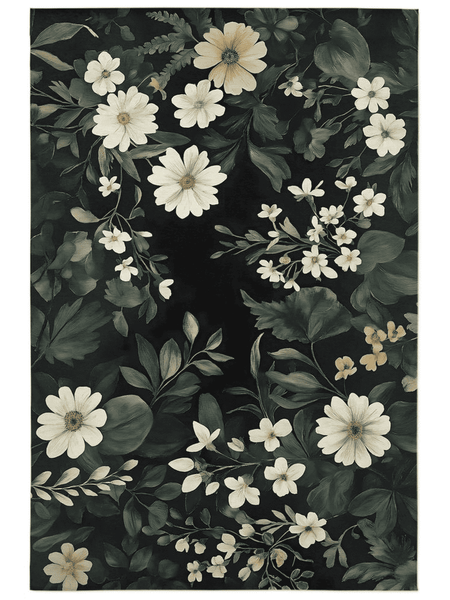 Wild Botanical Elegance Rug – Elegant, Nature - Inspired & Soft | Nature - Inspired Rug by districtoasis