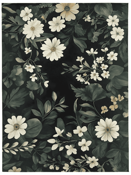 Wild Botanical Elegance Rug – Elegant, Nature - Inspired & Soft | Nature - Inspired Rug by districtoasis