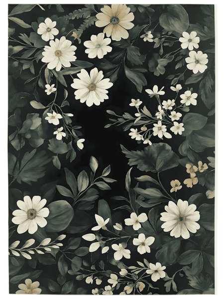 Wild Botanical Elegance Rug – Elegant, Nature - Inspired & Soft | Nature - Inspired Rug by districtoasis